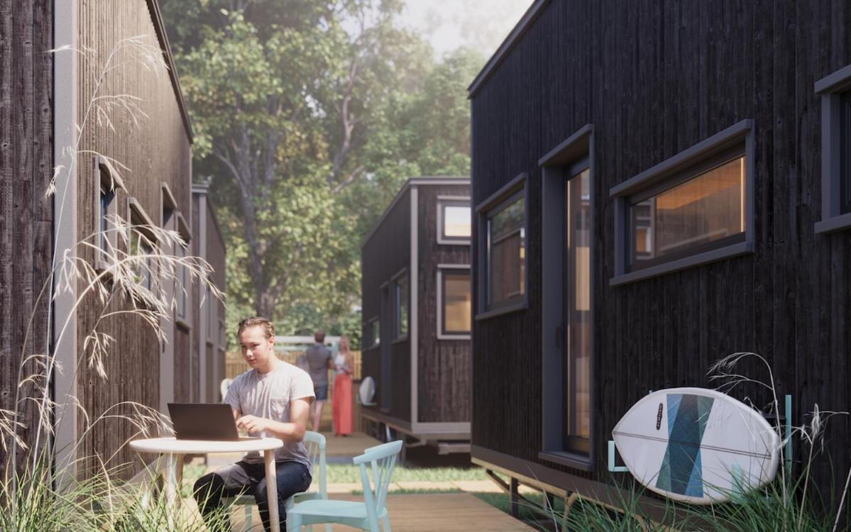 Chalepe 20 Komfortowe Domki "Tiny House" Chałupy Εξωτερικό φωτογραφία